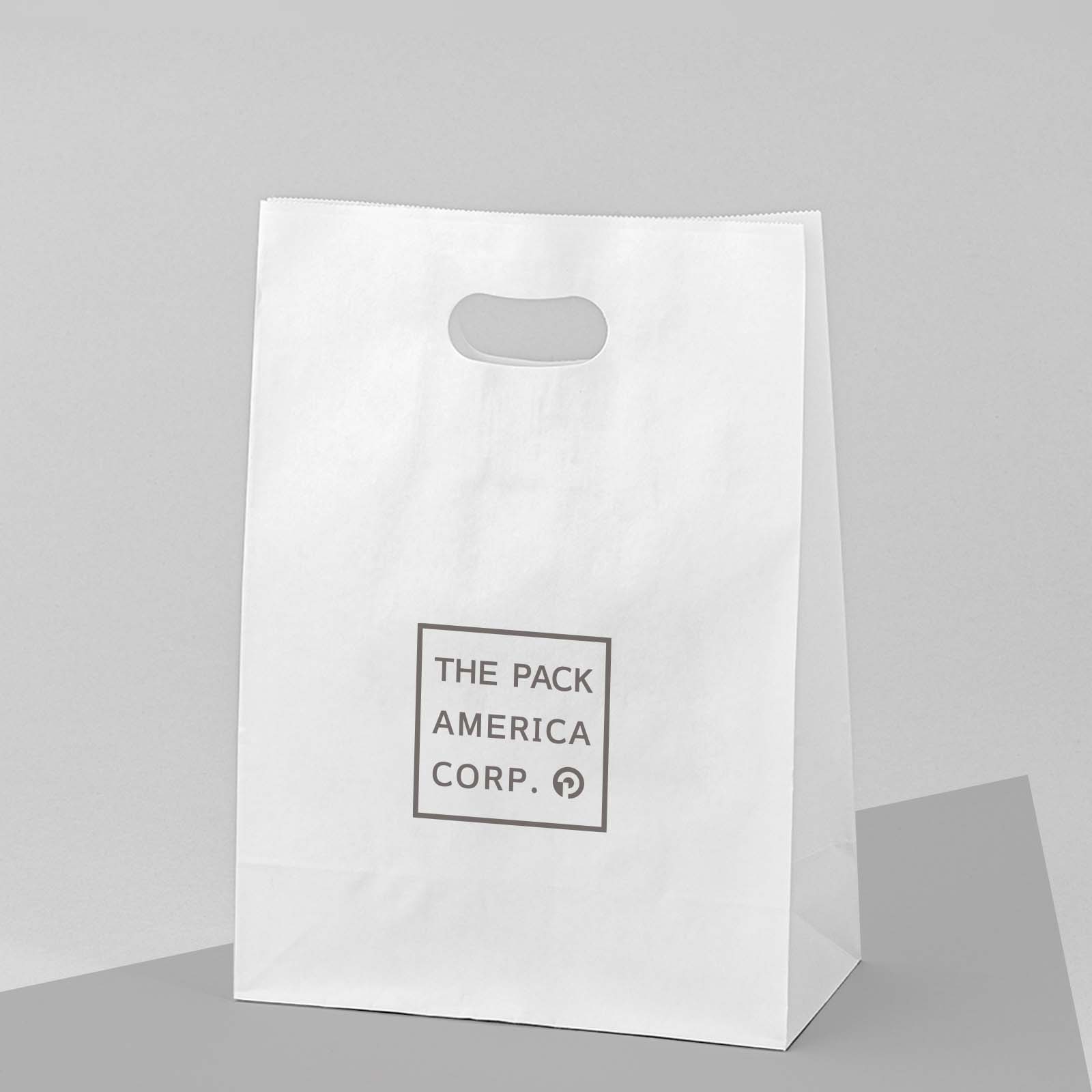 Logo Plastic Die Cut Handle Bags, Bags