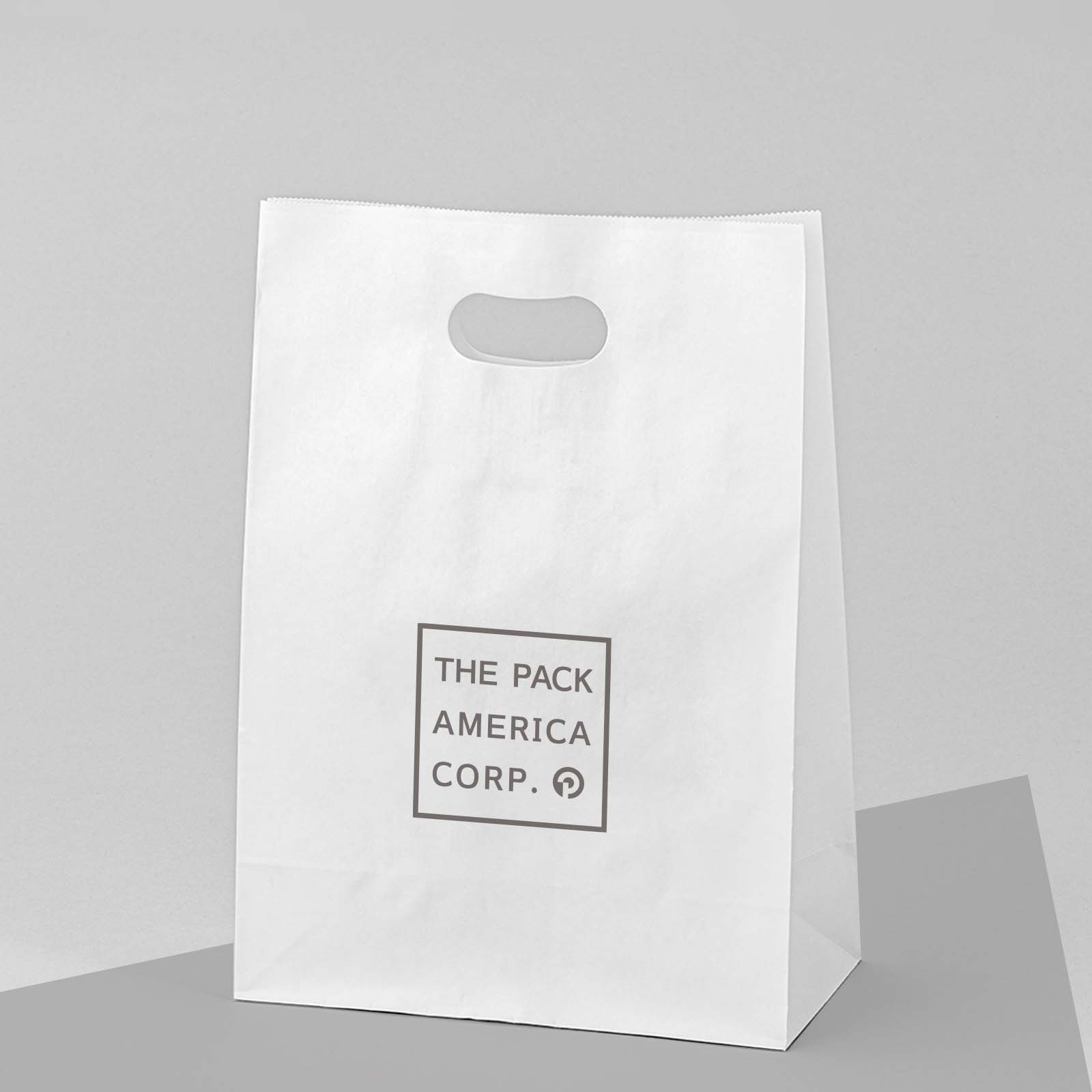 Die Cut Handle Bag (Machine made) Custom Packaging The Pack America Corp.