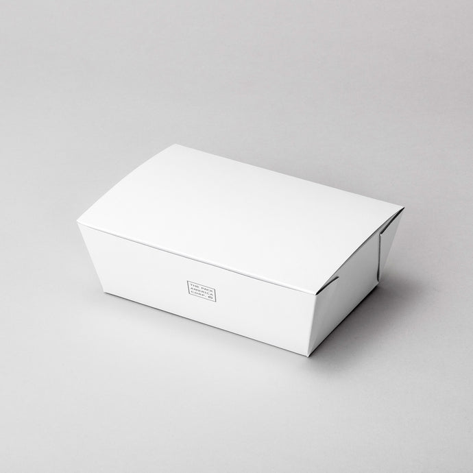 Tapered Paper Box with Attached Lid