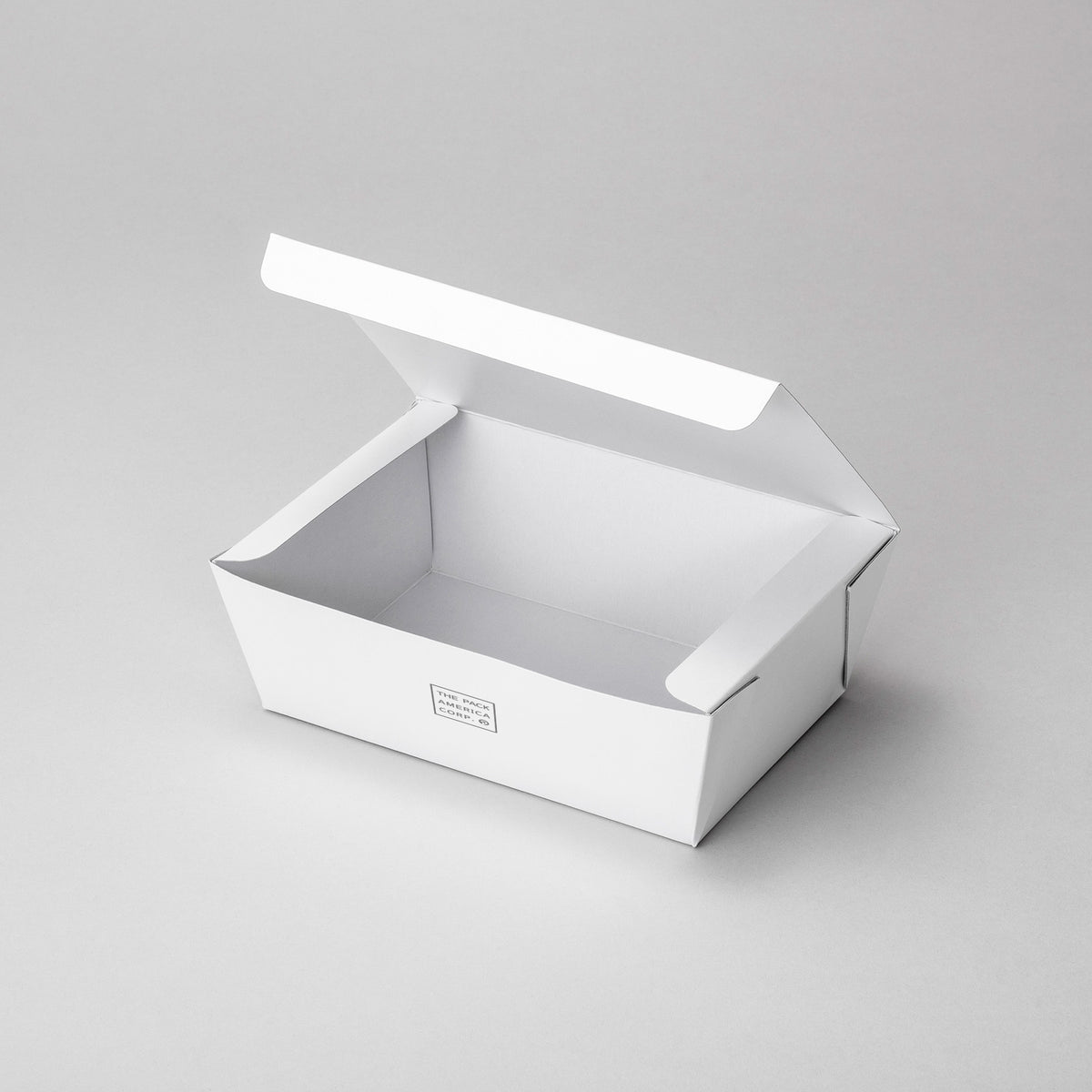 Tapered Paper Box with Attached Lid